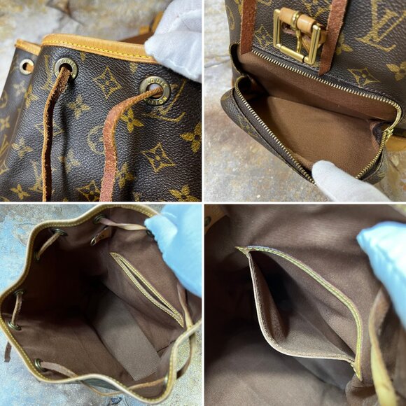Louis Vuitton Montsouris MM Monogram Canvas Backpack Brown M51137 - Picture 13 of 14